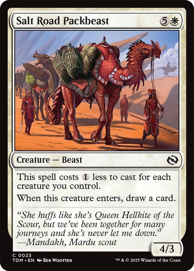 Salt Road Packbeast [Tarkir: Dragonstorm] 23