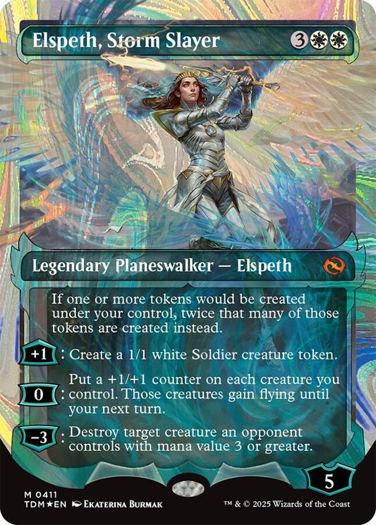 Elspeth, Storm Slayer (Showcase) (Halo Foil) [Tarkir: Dragonstorm] 411