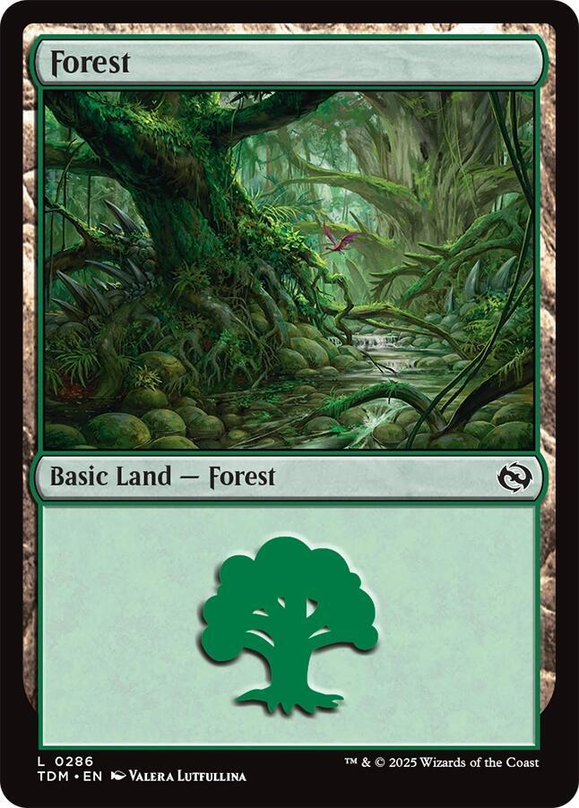 Forest (0286) [Tarkir: Dragonstorm] 286