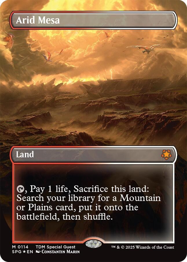 Arid Mesa (Borderless) (Dragonscale Foil) [Special Guests] 114
