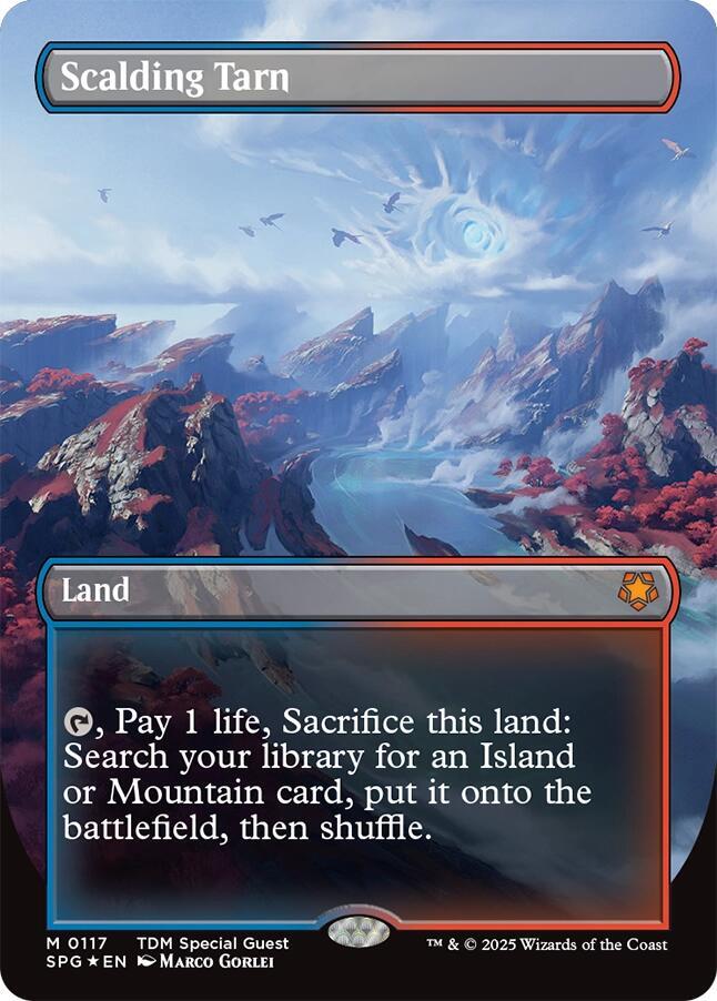 Scalding Tarn (Borderless) (Dragonscale Foil) [Special Guests] 117