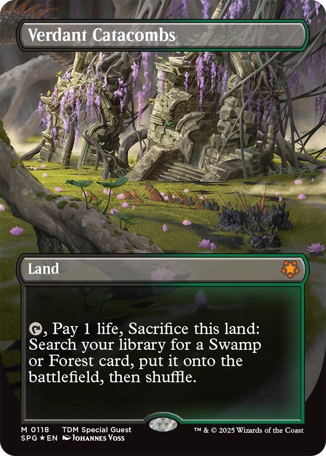 Verdant Catacombs (Borderless) (Dragonscale Foil) [Special Guests] 118