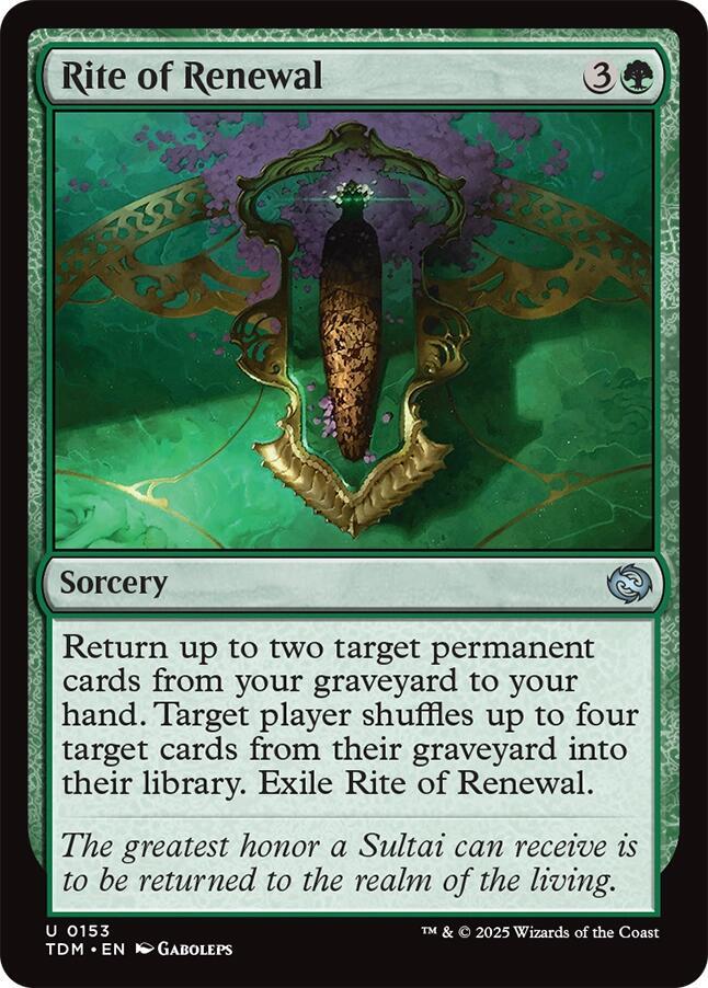 Rite of Renewal [Tarkir: Dragonstorm] 153