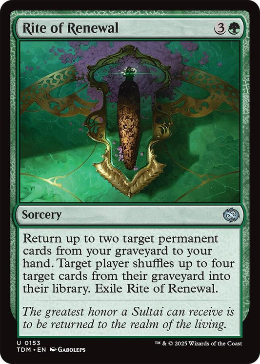 Rite of Renewal [Tarkir: Dragonstorm] 153