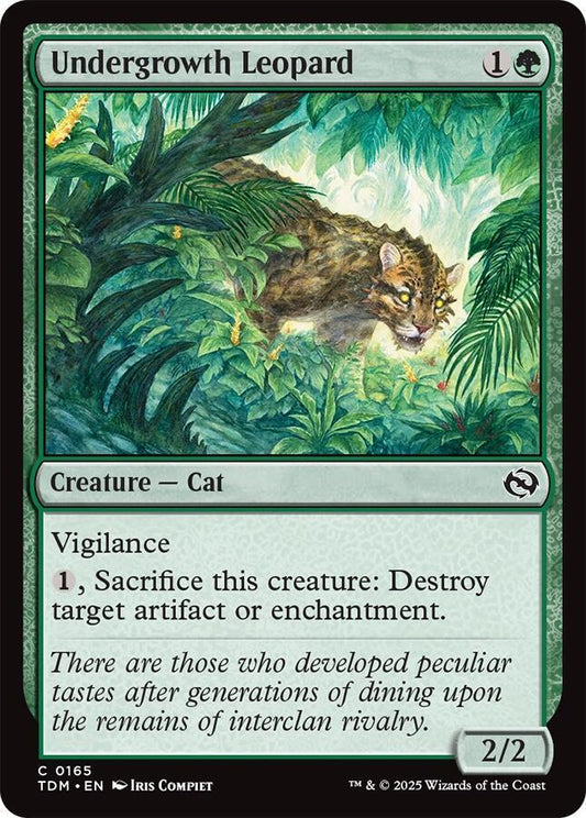 Undergrowth Leopard [Tarkir: Dragonstorm] 165