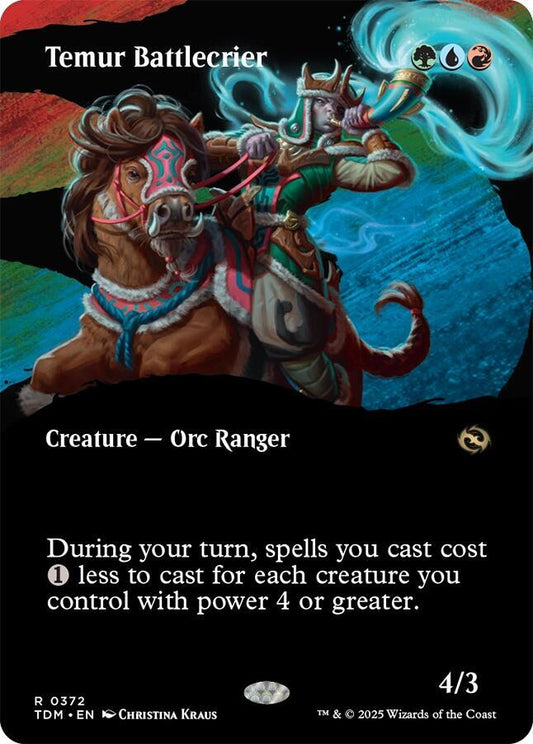 Temur Battlecrier (Borderless) [Tarkir: Dragonstorm] 372