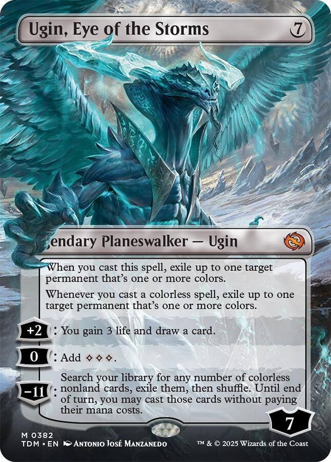 Ugin, Eye of the Storms (Borderless) [Tarkir: Dragonstorm] 382