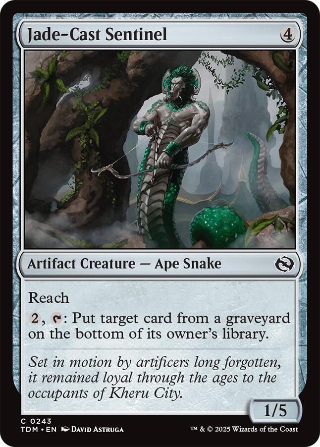 Jade-Cast Sentinel [Tarkir: Dragonstorm] 243