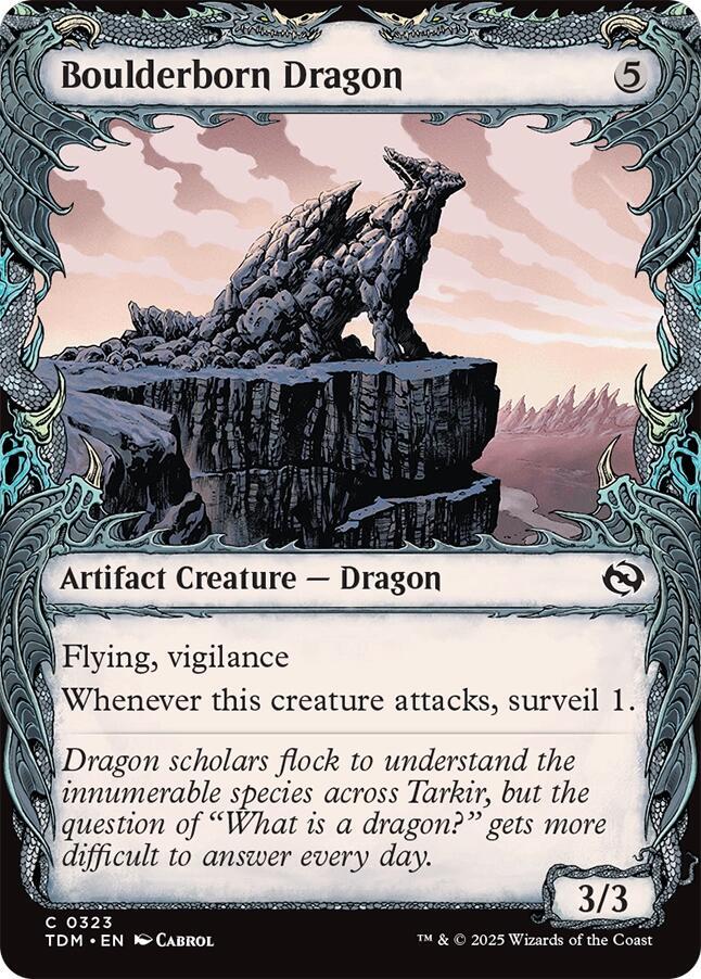 Boulderborn Dragon (Showcase) [Tarkir: Dragonstorm] 323