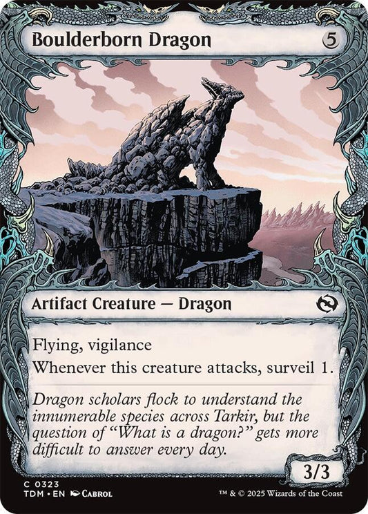 Boulderborn Dragon (Showcase) [Tarkir: Dragonstorm] 323