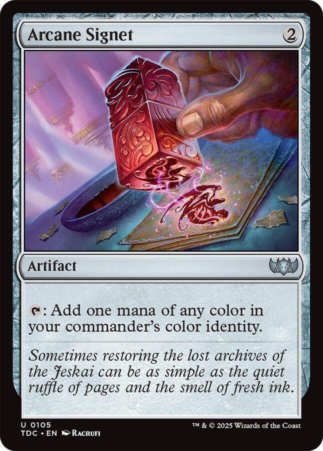 Arcane Signet [Commander: Tarkir: Dragonstorm] 105