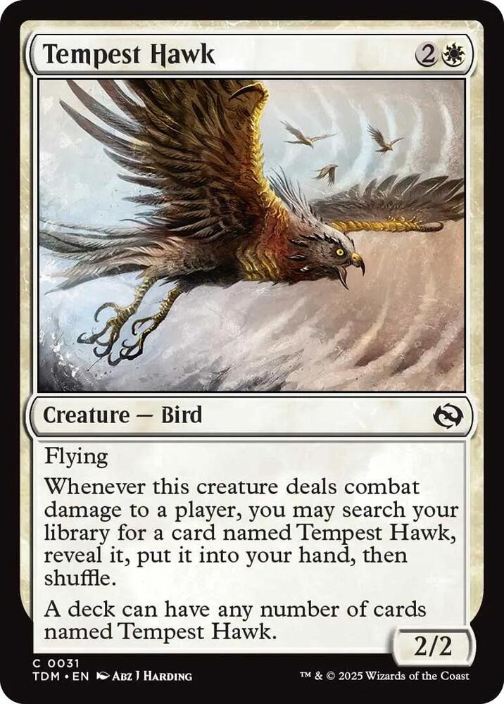 Tempest Hawk [Tarkir: Dragonstorm] 31