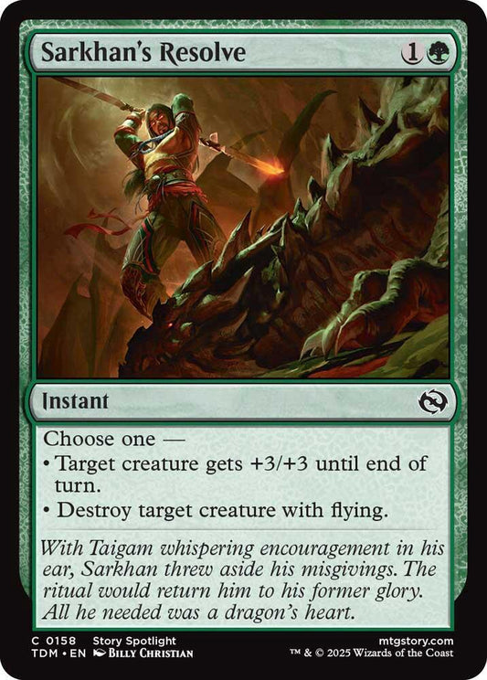 Sarkhan's Resolve [Tarkir: Dragonstorm] 158
