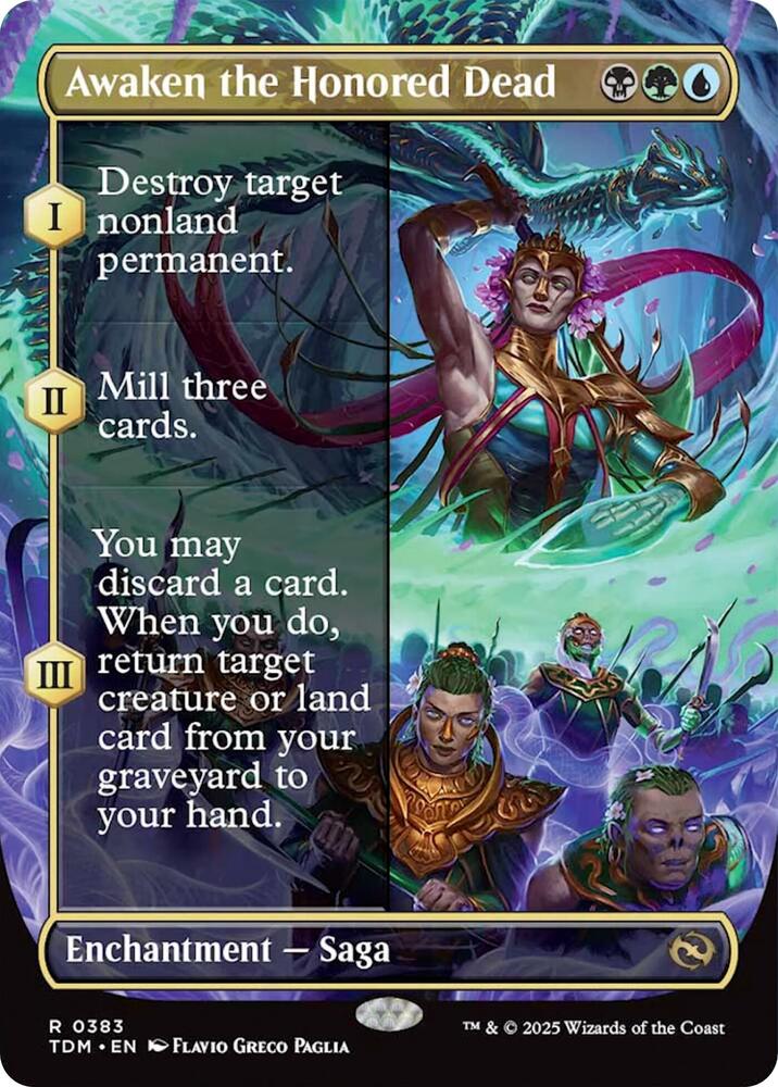 Awaken the Honored Dead (Borderless) [Tarkir: Dragonstorm] 383