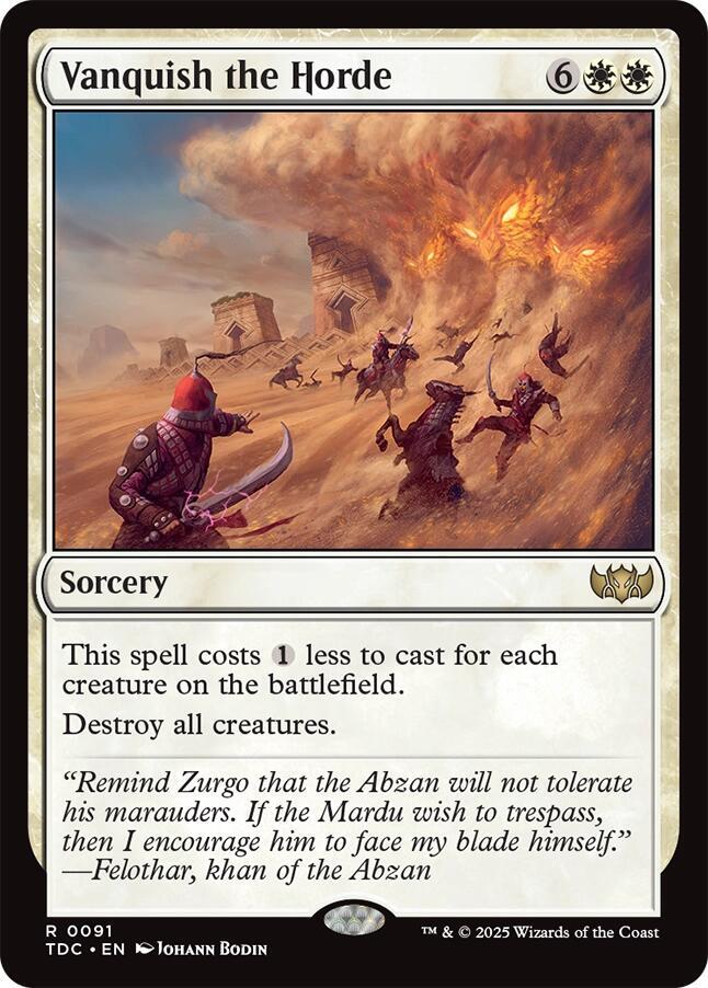 Vanquish the Horde [Commander: Tarkir: Dragonstorm] 91
