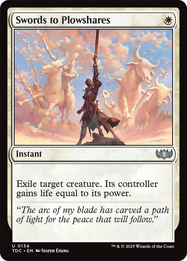 Swords to Plowshares [Commander: Tarkir: Dragonstorm] 134