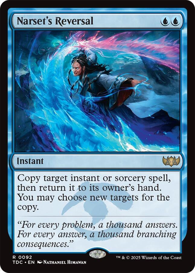 Narset's Reversal [Commander: Tarkir: Dragonstorm] 92