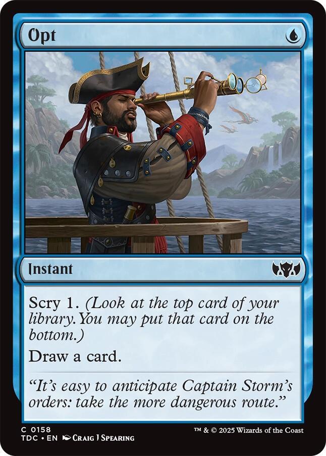 Opt [Commander: Tarkir: Dragonstorm] 158