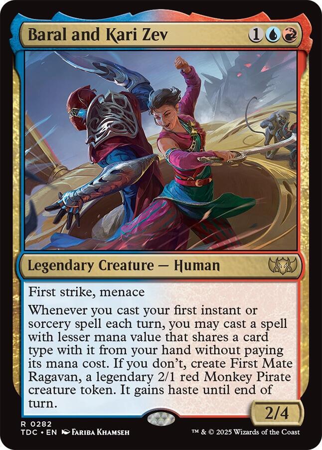 Baral and Kari Zev [Commander: Tarkir: Dragonstorm] 282