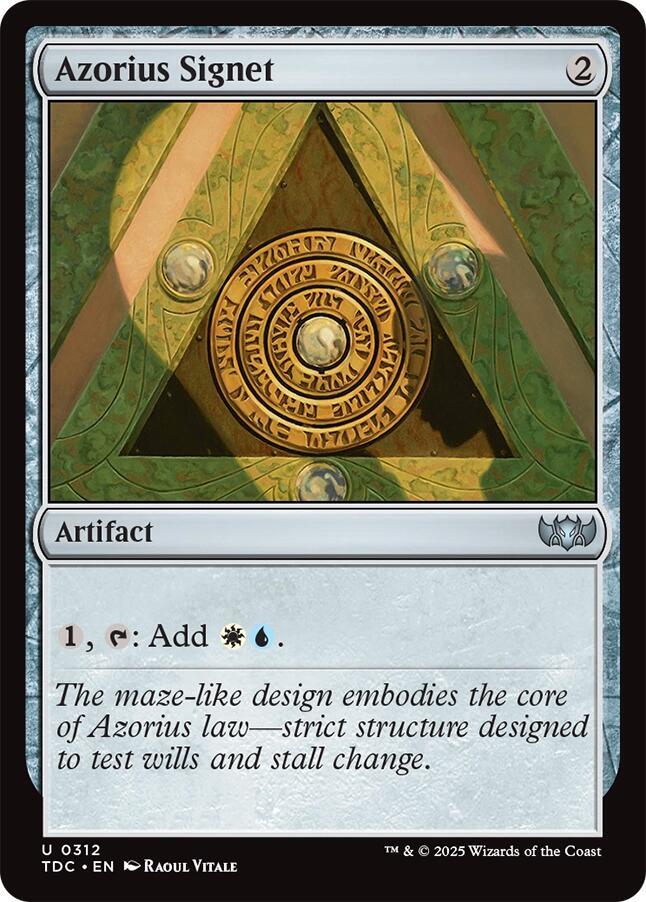 Azorius Signet [Commander: Tarkir: Dragonstorm] 312