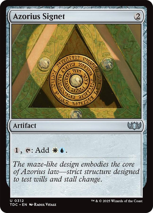 Azorius Signet [Commander: Tarkir: Dragonstorm] 312