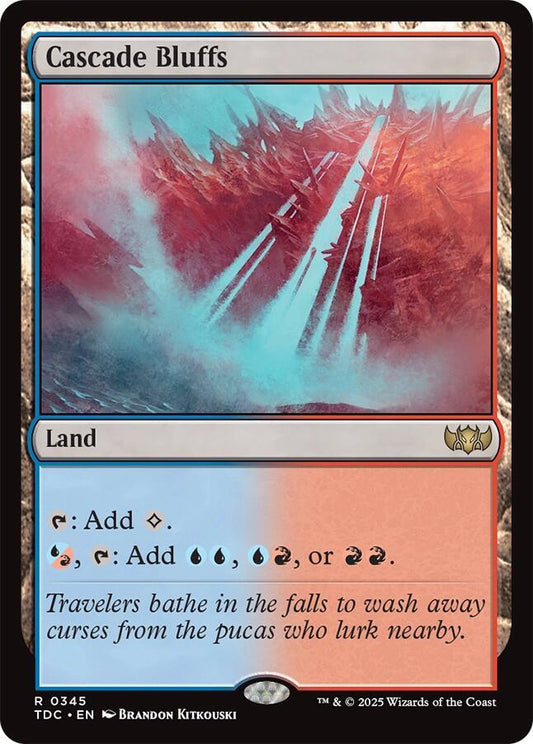 Cascade Bluffs [Commander: Tarkir: Dragonstorm] 345