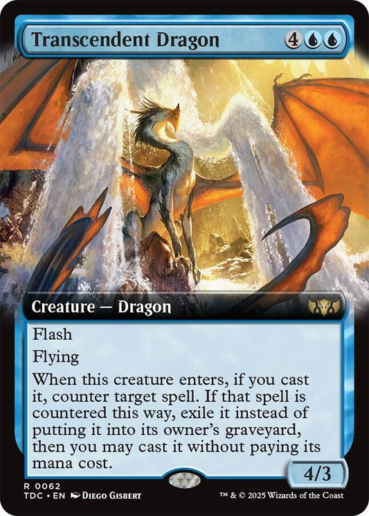 Transcendent Dragon (Extended Art) [Commander: Tarkir: Dragonstorm] 62