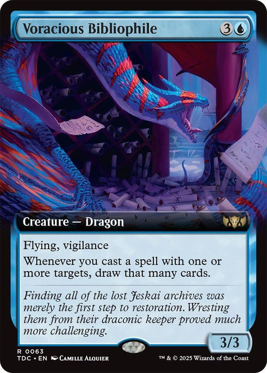 Voracious Bibliophile (Extended Art) [Commander: Tarkir: Dragonstorm] 63