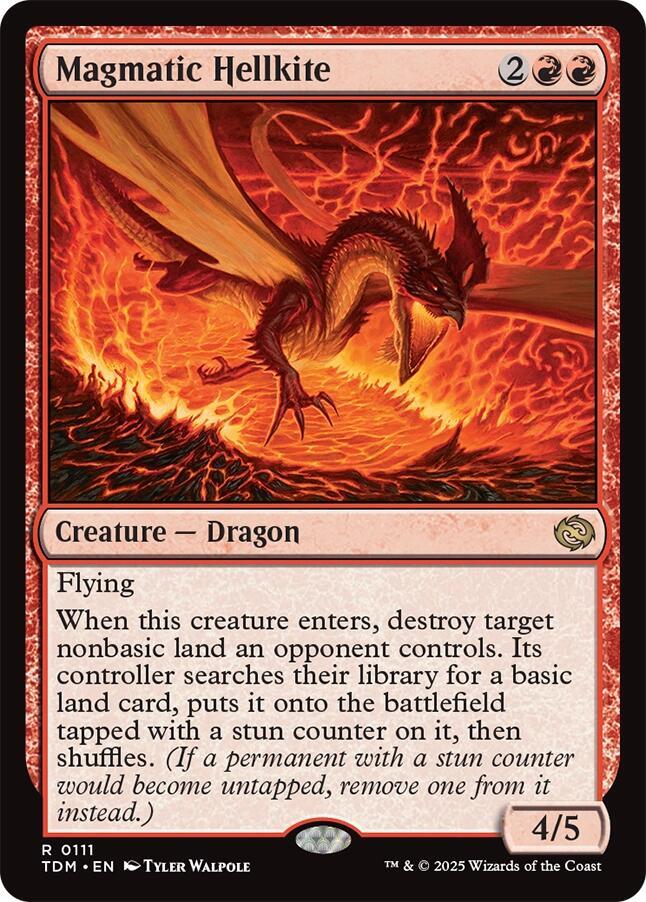 Magmatic Hellkite [Tarkir: Dragonstorm] 111