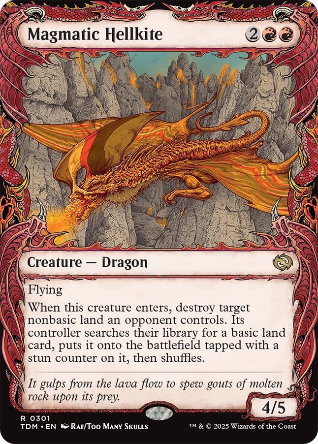 Magmatic Hellkite (Showcase) [Tarkir: Dragonstorm] 301