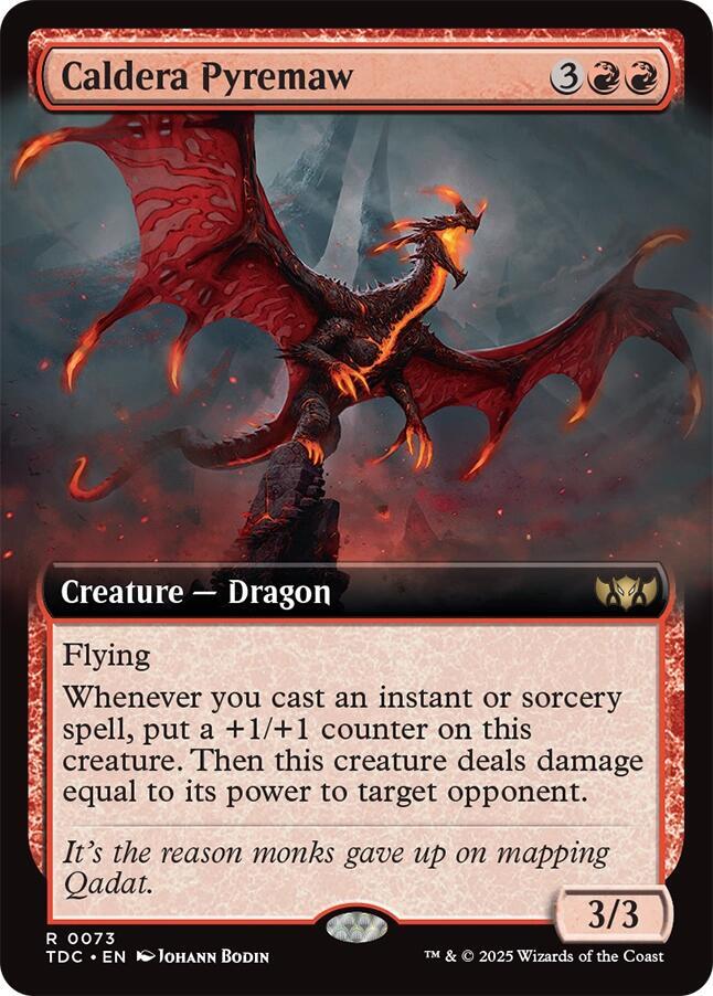 Caldera Pyremaw (Extended Art) [Commander: Tarkir: Dragonstorm] 73