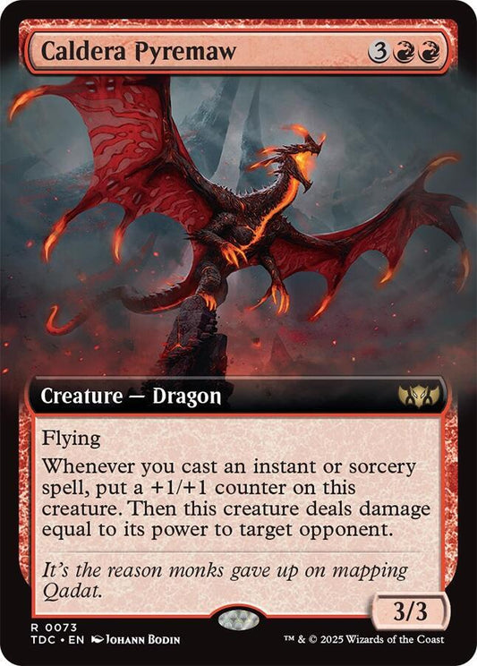 Caldera Pyremaw (Extended Art) [Commander: Tarkir: Dragonstorm] 73