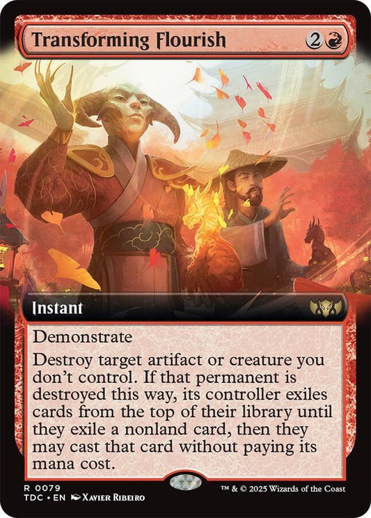 Transforming Flourish (Extended Art) [Commander: Tarkir: Dragonstorm] 79