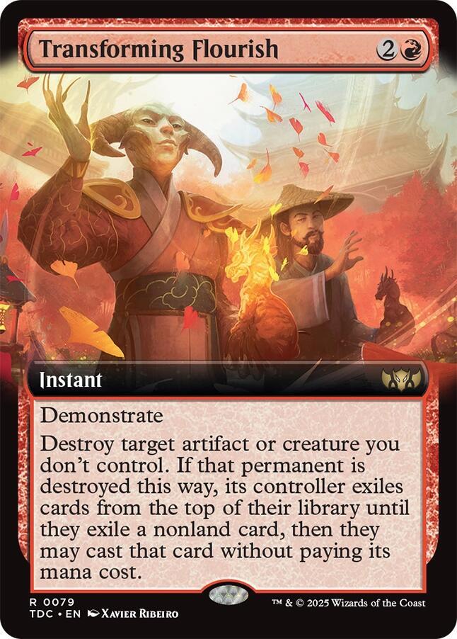 Transforming Flourish (Extended Art) [Commander: Tarkir: Dragonstorm] 79
