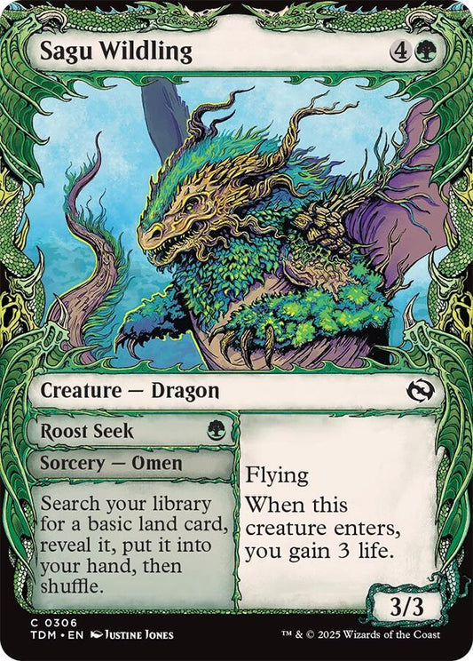 Sagu Wildling (Showcase) [Tarkir: Dragonstorm] 306