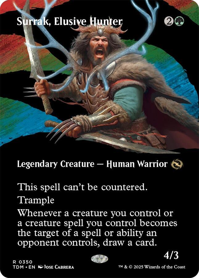 Surrak, Elusive Hunter (Borderless) [Tarkir: Dragonstorm] 350
