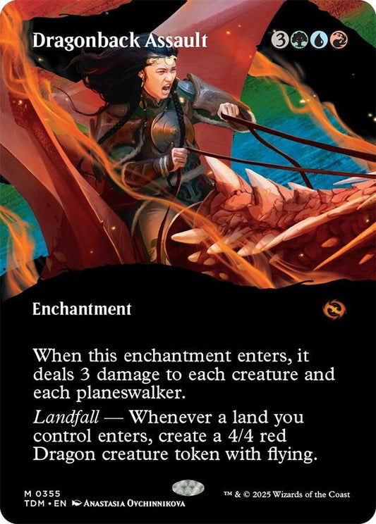 Dragonback Assault (Borderless) [Tarkir: Dragonstorm] 355