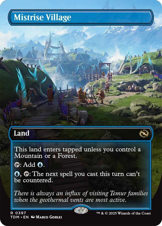 Mistrise Village (Borderless) [Tarkir: Dragonstorm] 397
