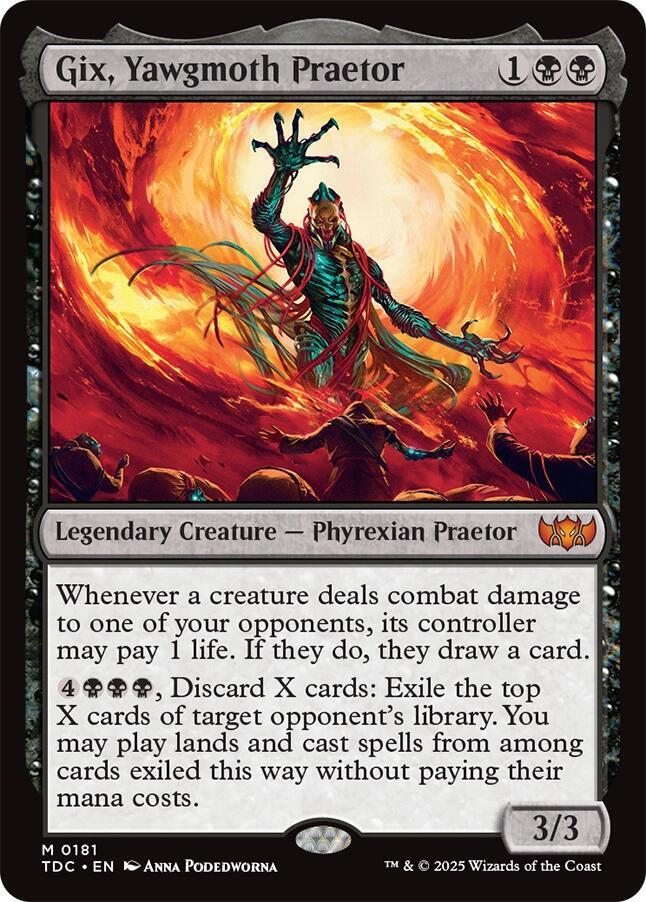 Gix, Yawgmoth Praetor [Commander: Tarkir: Dragonstorm] 181