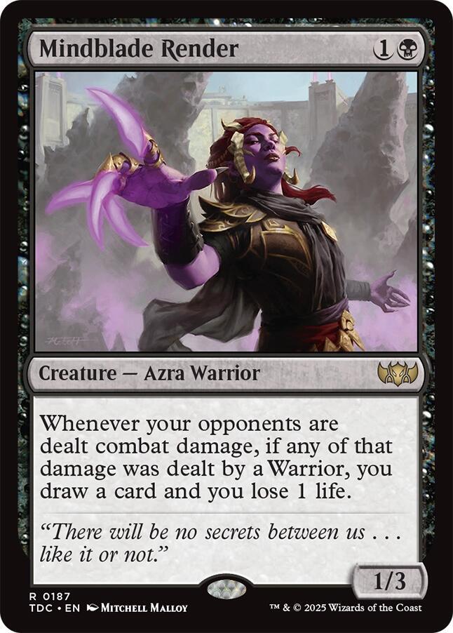 Mindblade Render [Commander: Tarkir: Dragonstorm] 187