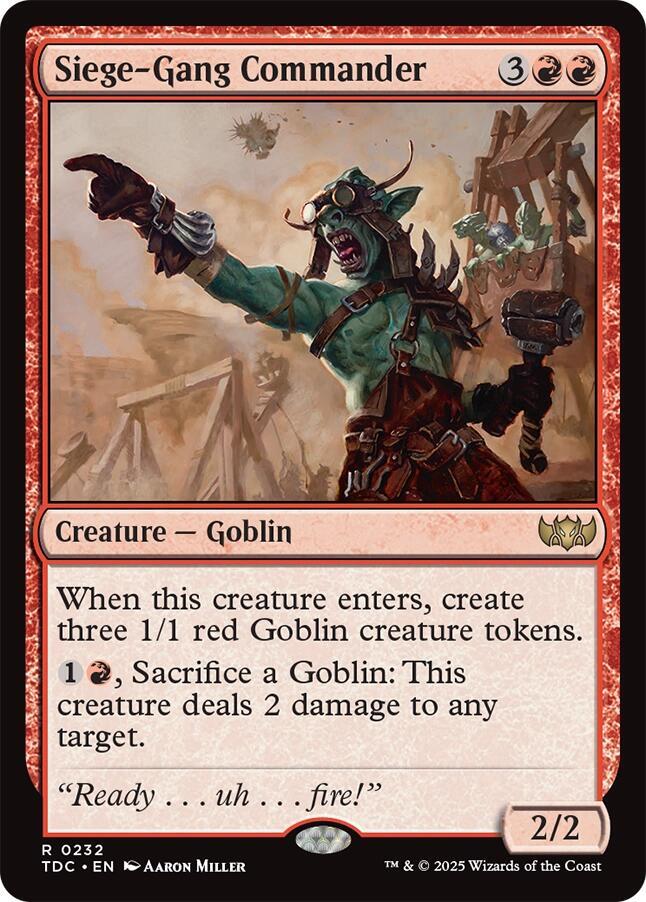 Siege-Gang Commander [Commander: Tarkir: Dragonstorm] 232