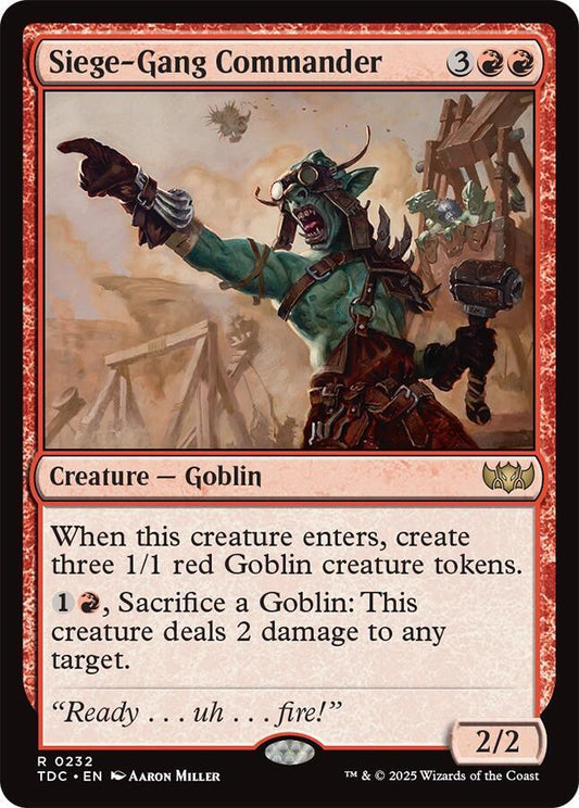 Siege-Gang Commander [Commander: Tarkir: Dragonstorm] 232