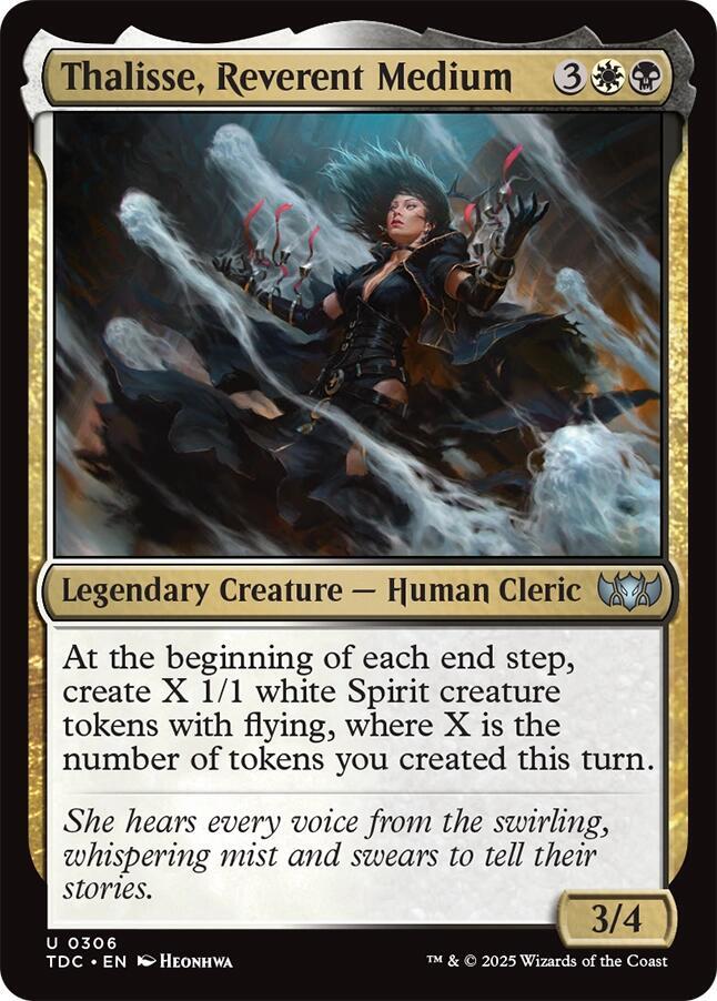 Thalisse, Reverent Medium [Commander: Tarkir: Dragonstorm] 306