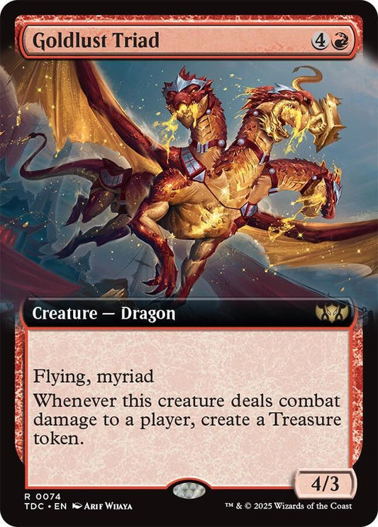 Goldlust Triad (Extended Art) [Commander: Tarkir: Dragonstorm] 74