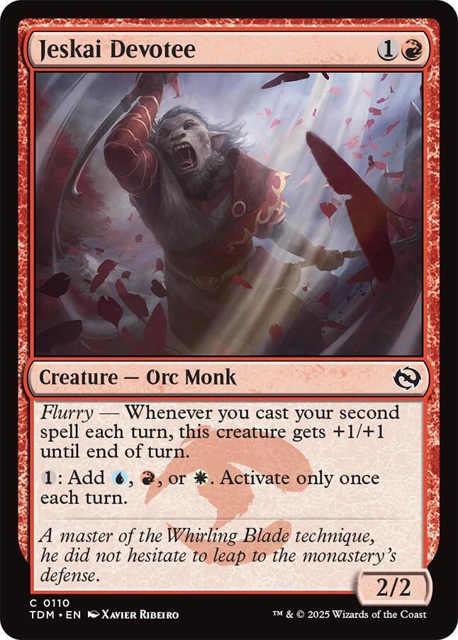 Jeskai Devotee [Tarkir: Dragonstorm] 110