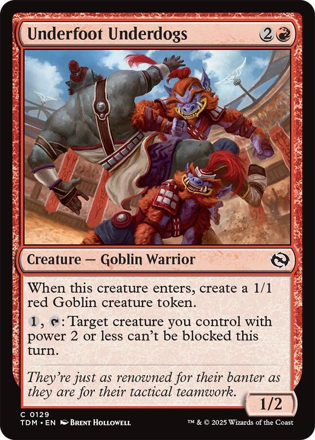 Underfoot Underdogs [Tarkir: Dragonstorm] 129