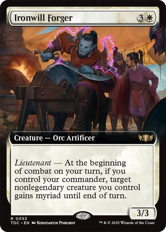 Ironwill Forger (Extended Art) [Commander: Tarkir: Dragonstorm] 53