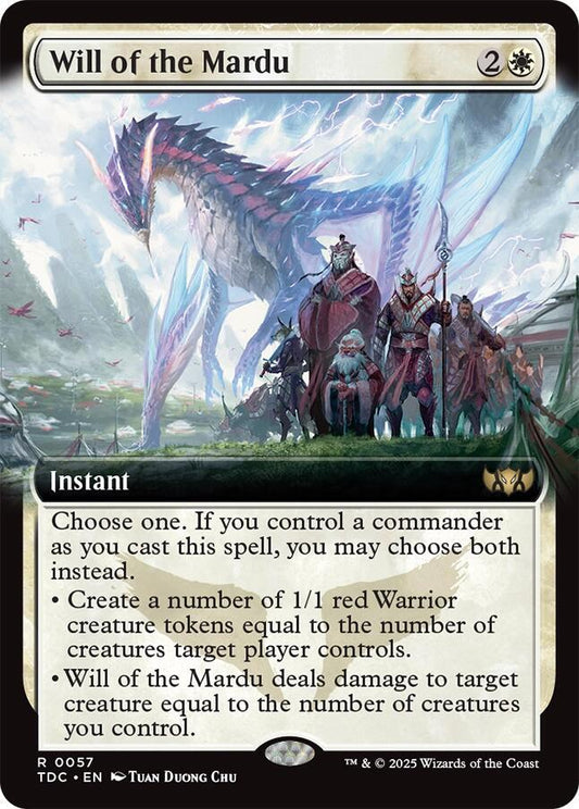Will of the Mardu (Extended Art) [Commander: Tarkir: Dragonstorm] 57