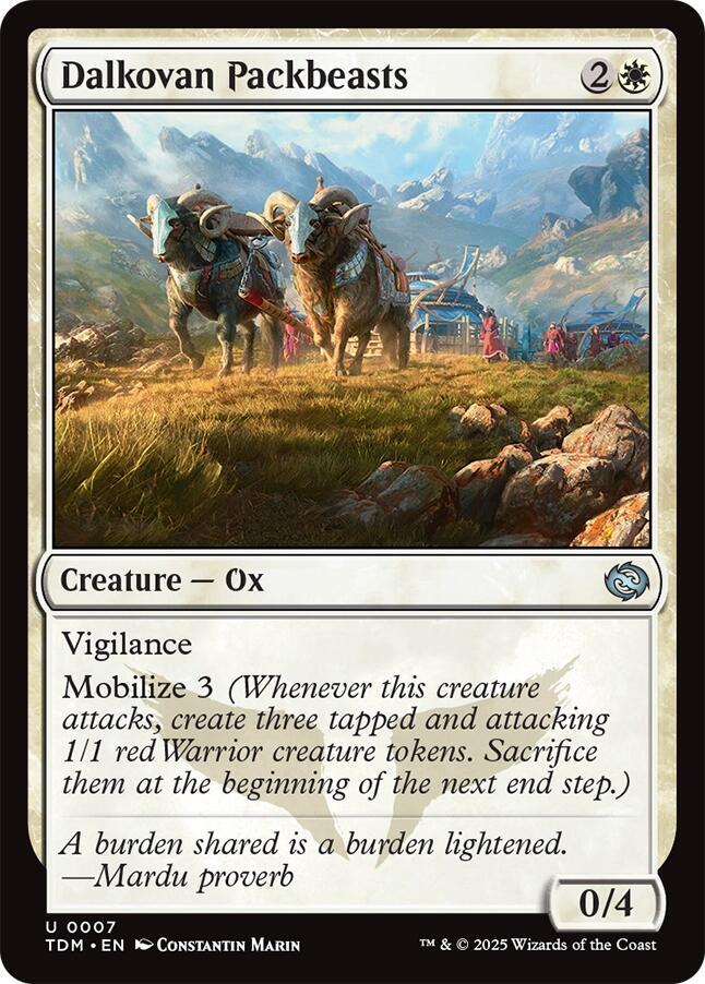 Dalkovan Packbeasts [Tarkir: Dragonstorm] 7