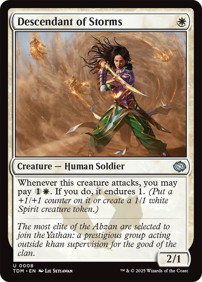 Descendant of Storms [Tarkir: Dragonstorm] 8